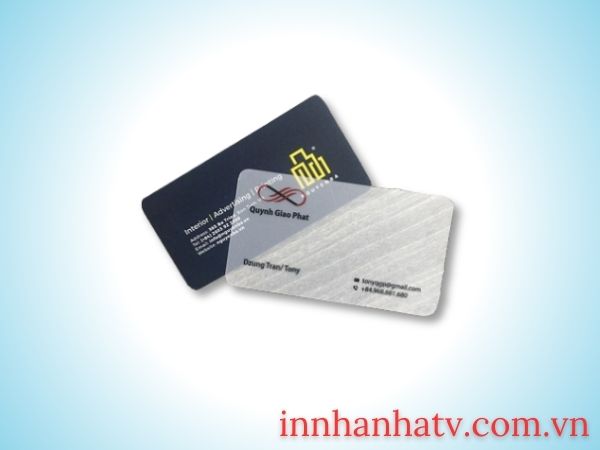 Danh thiếp giấy nhựa